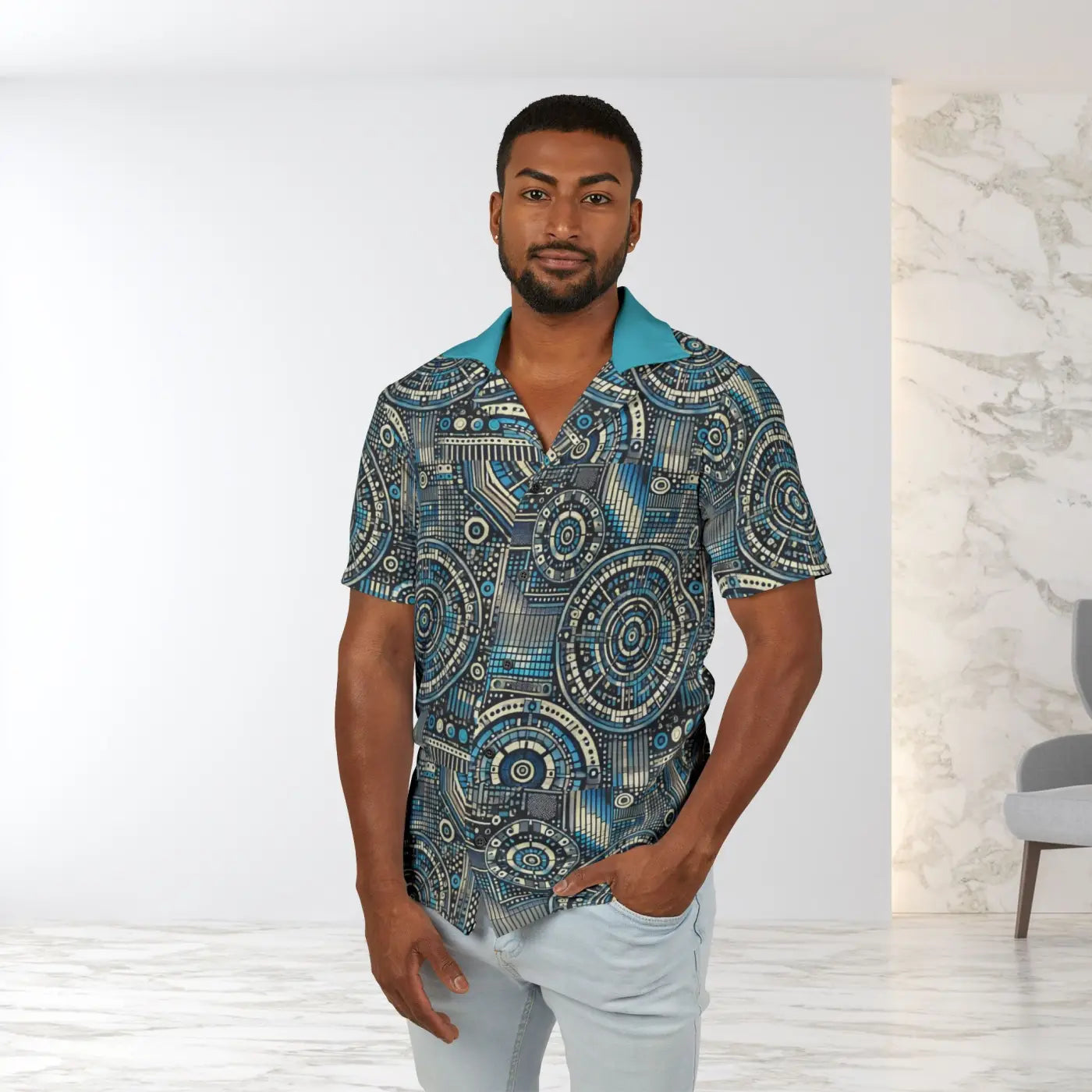 Hawaiian Camp Shirt – Vibrant Summer Beach Vibes - Dipaliz