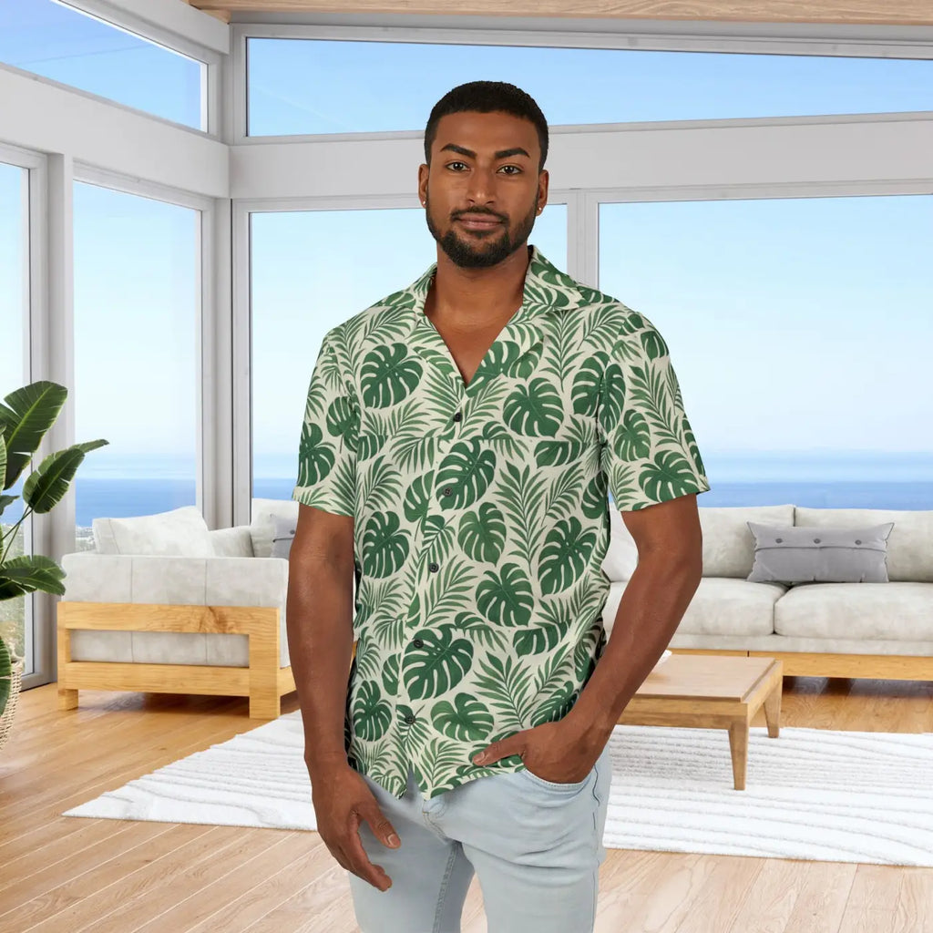 Lush Leaf Hawaiian Camp Shirt – Tropical Vibes - Dipaliz