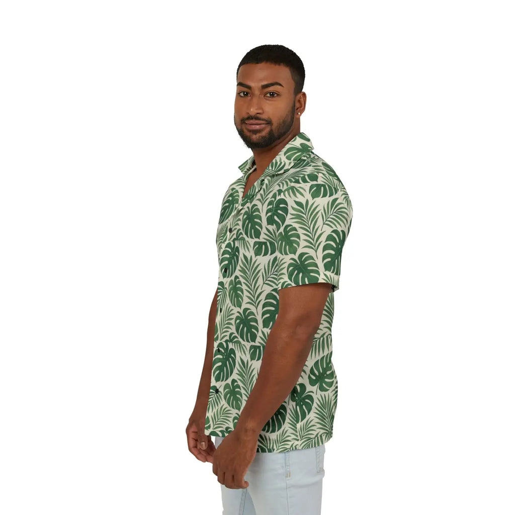Lush Leaf Hawaiian Camp Shirt – Tropical Vibes - Dipaliz