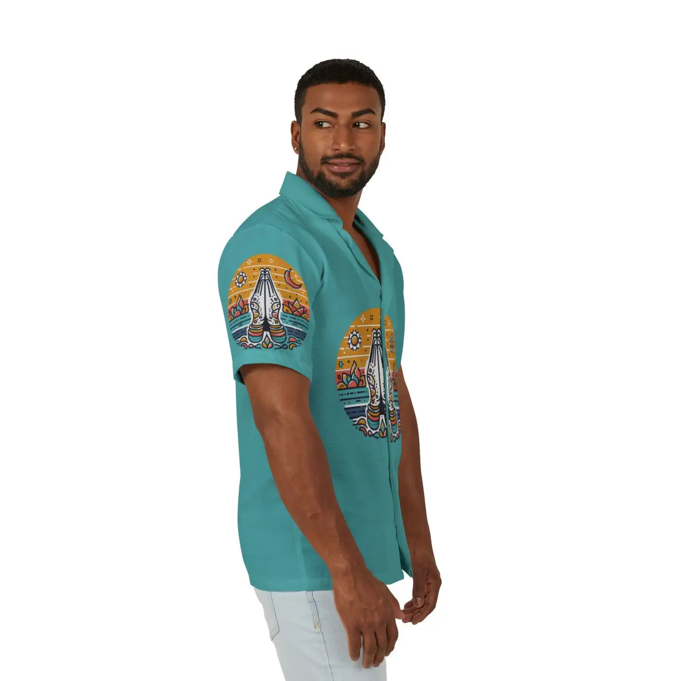 Men’s Namaste Hawaiian Camp Shirt – Summer - Dipaliz