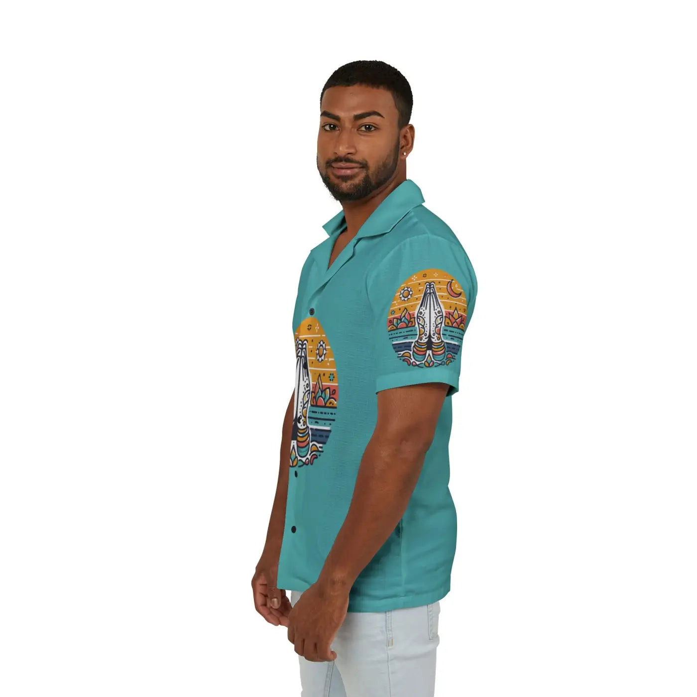 Men’s Namaste Hawaiian Camp Shirt – Summer - Dipaliz