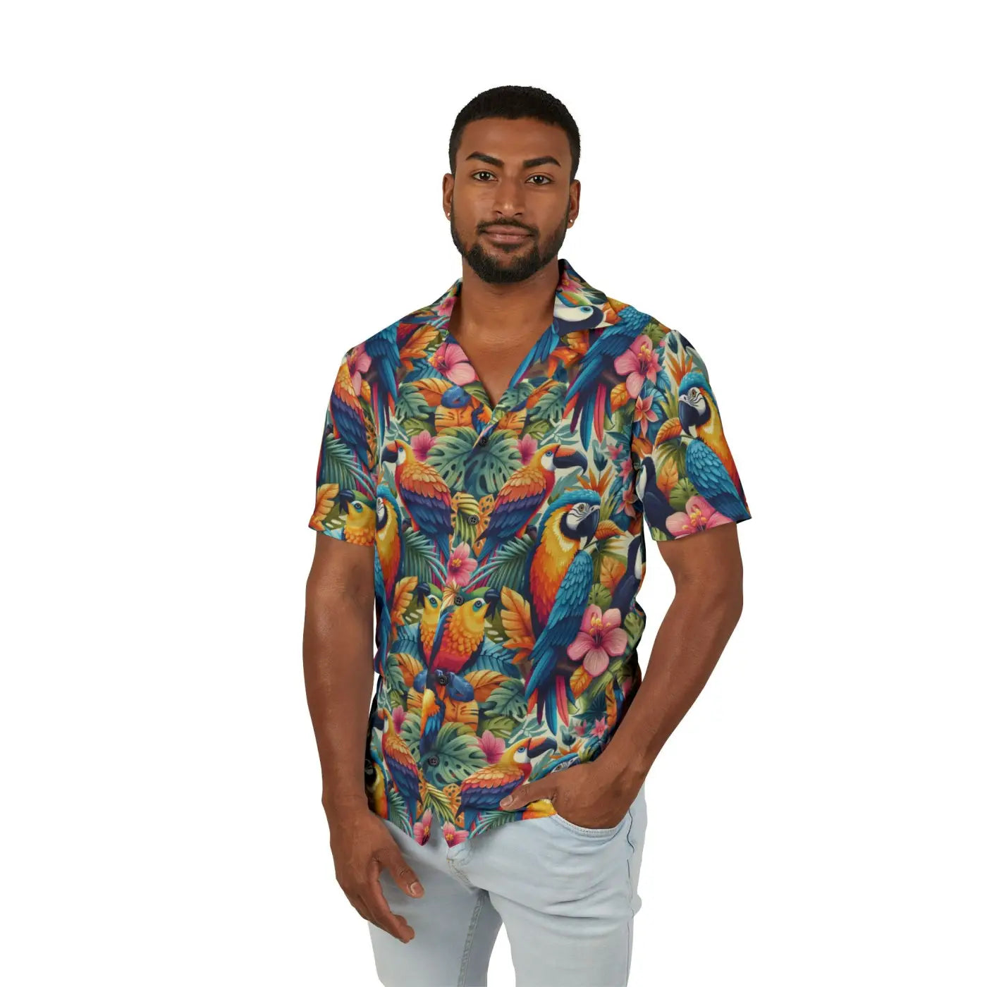 Men’s Hawaiian Camp Shirt – All-over Print - Dipaliz