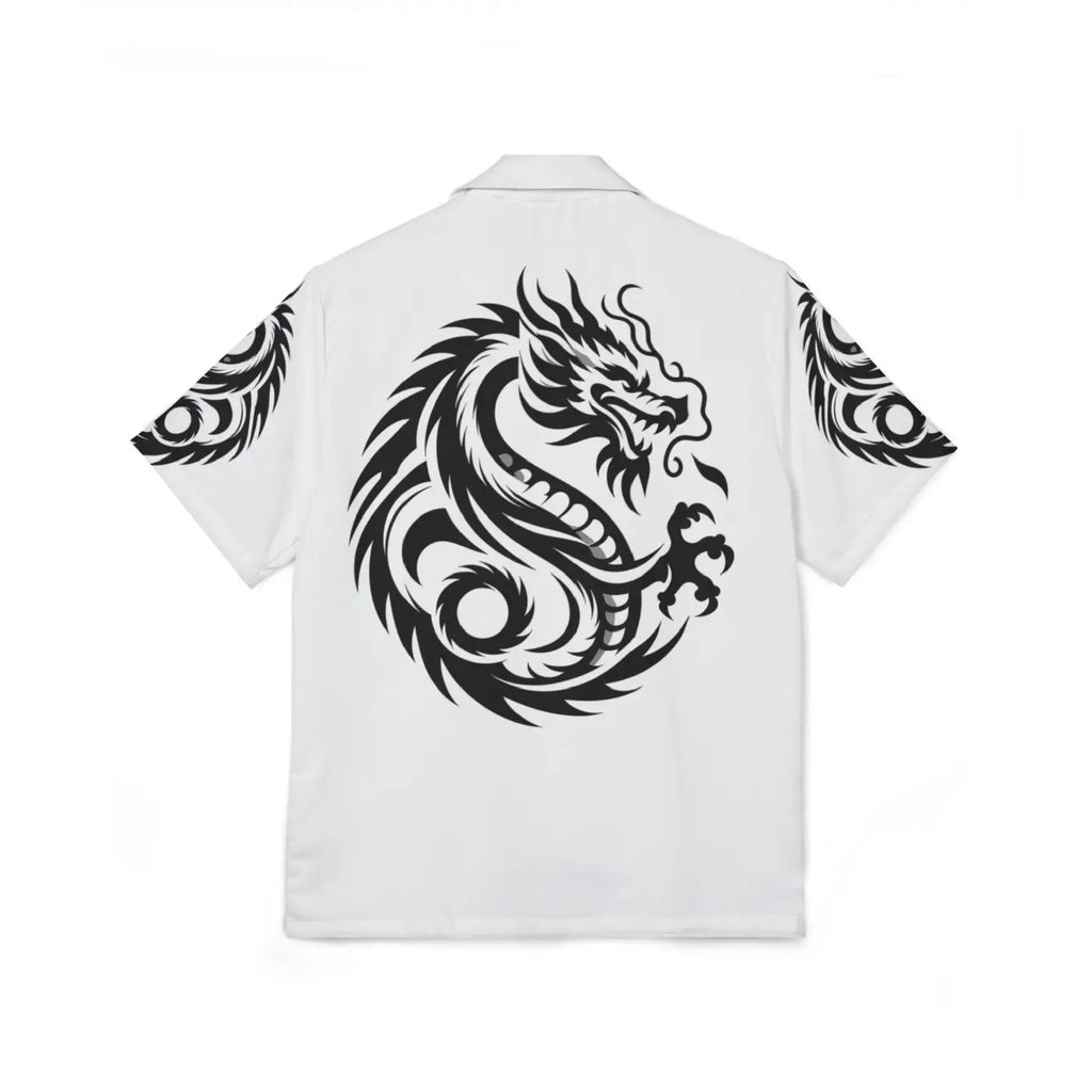 Dragon Print Hawaiian Camp Shirt – Summer Style - Dipaliz