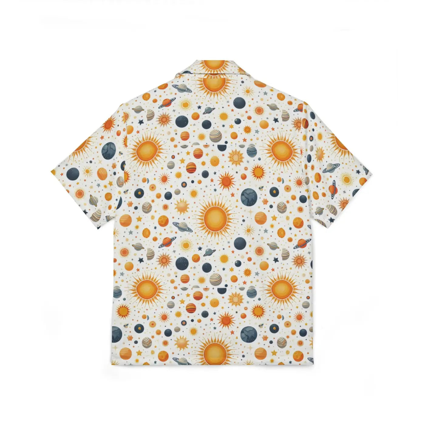 Celestial Hawaiian Shirt – Linen Texture - Dipaliz