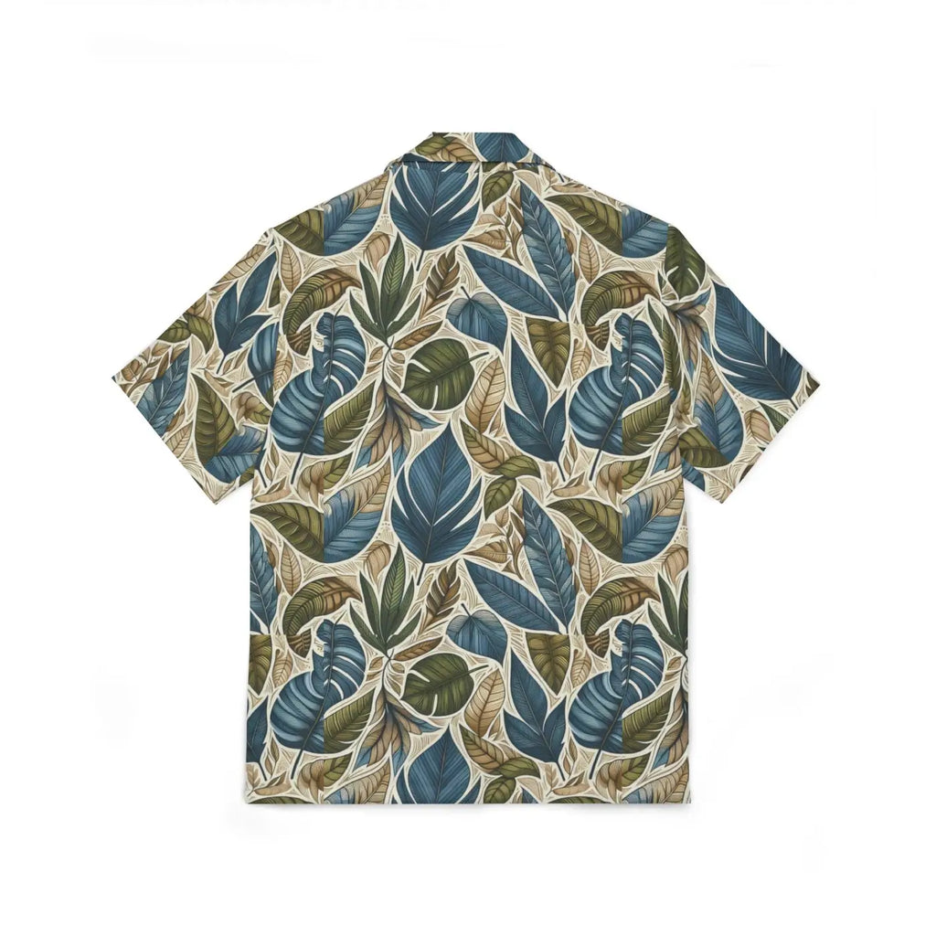 Tropical Leaf Hawaiian Camp Shirt – Summer - Dipaliz