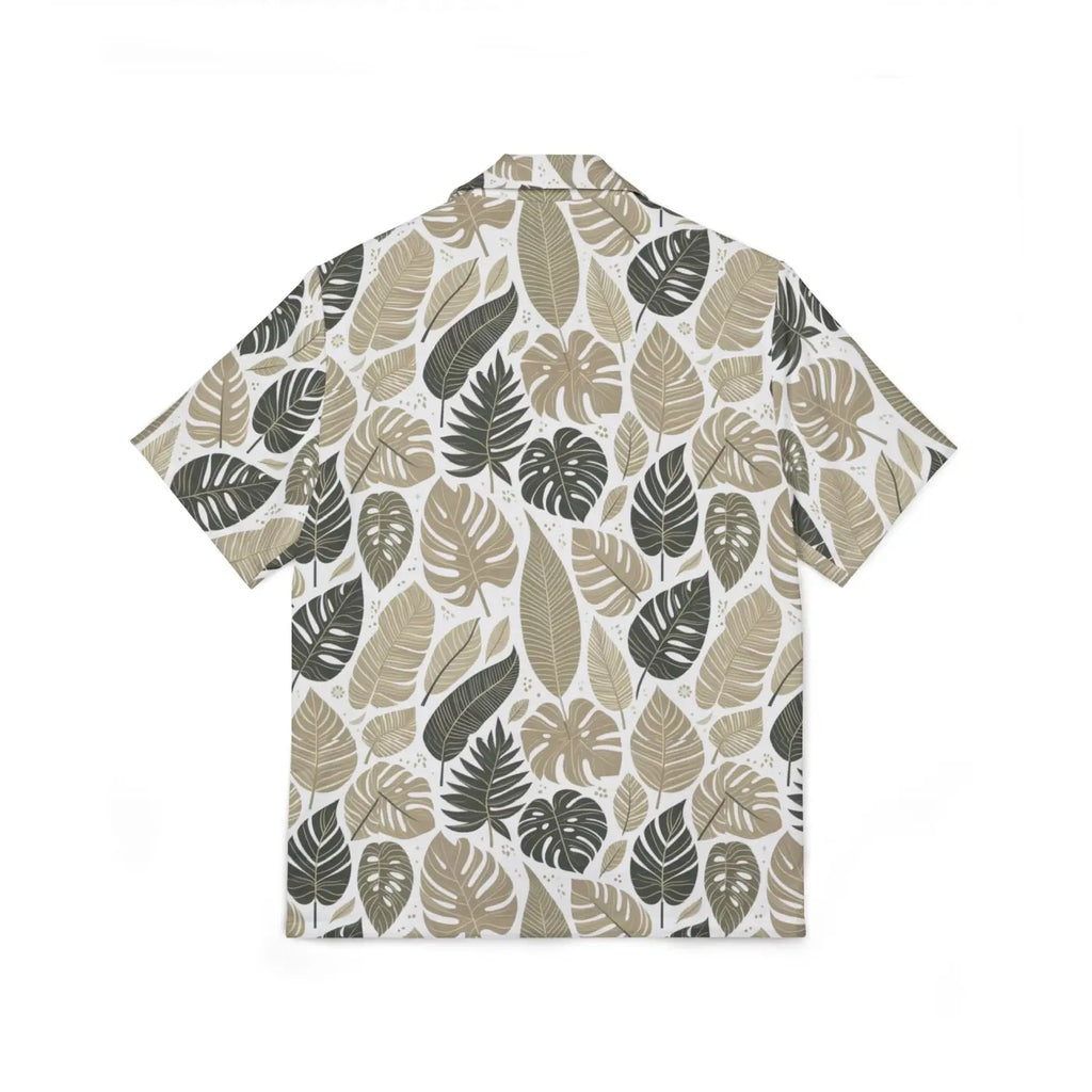Vibrant Tropical Leaves Hawaiian Camp Shirt - Dipaliz