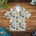 Vibrant Tropical Leaves Hawaiian Camp Shirt - Dipaliz