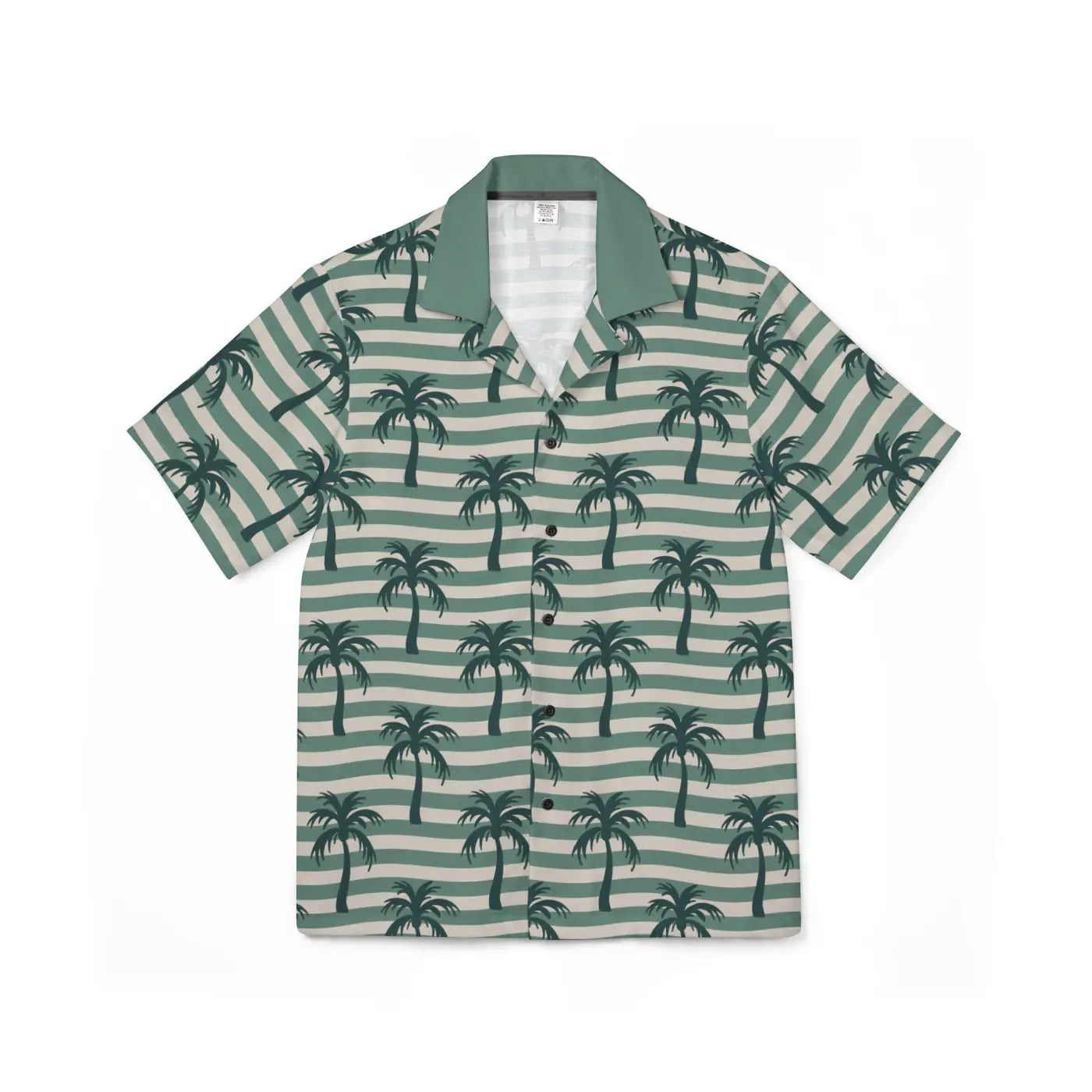 Hawaiian Camp Shirt – Palm Print Vacation - Dipaliz