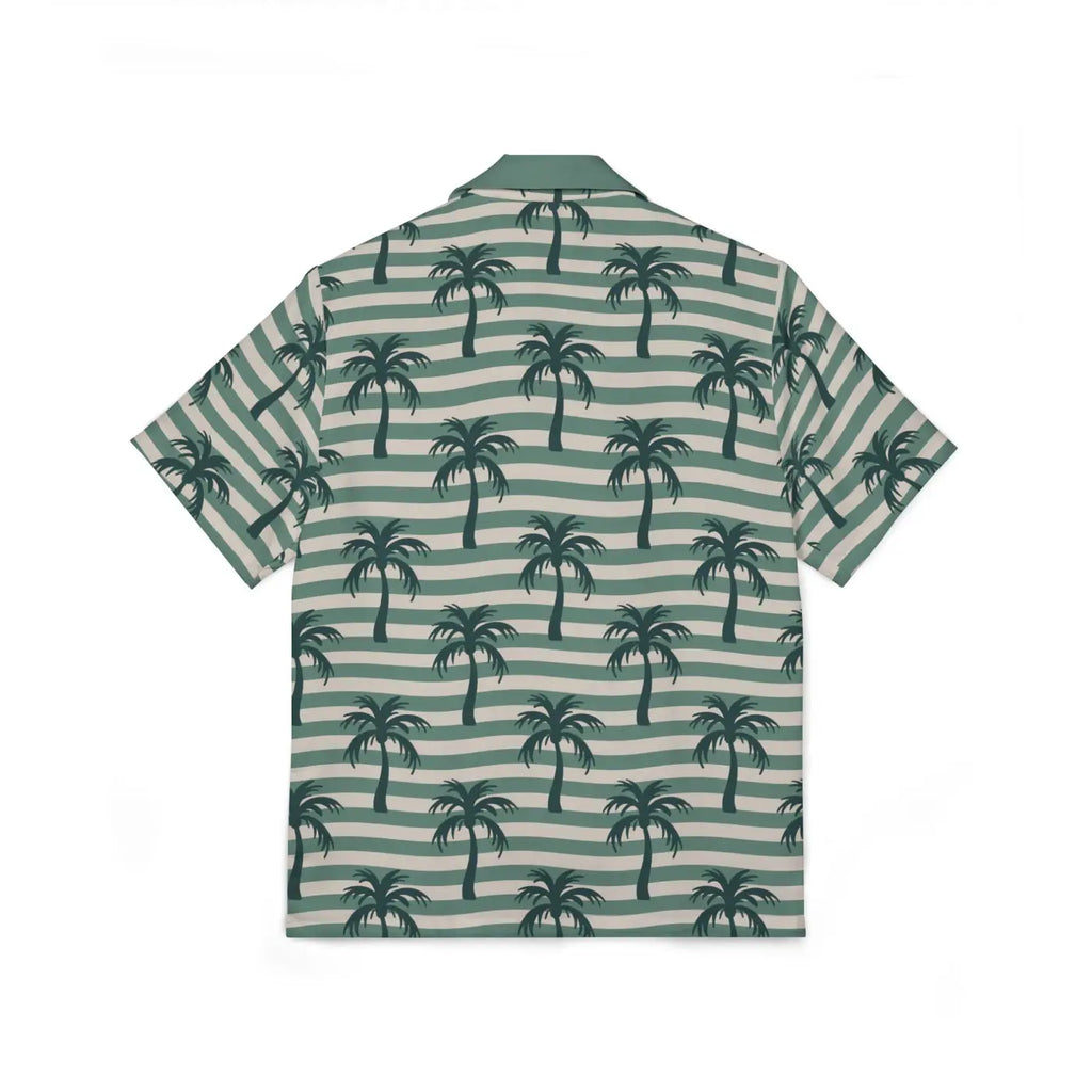 Hawaiian Camp Shirt – Palm Print Vacation - Dipaliz