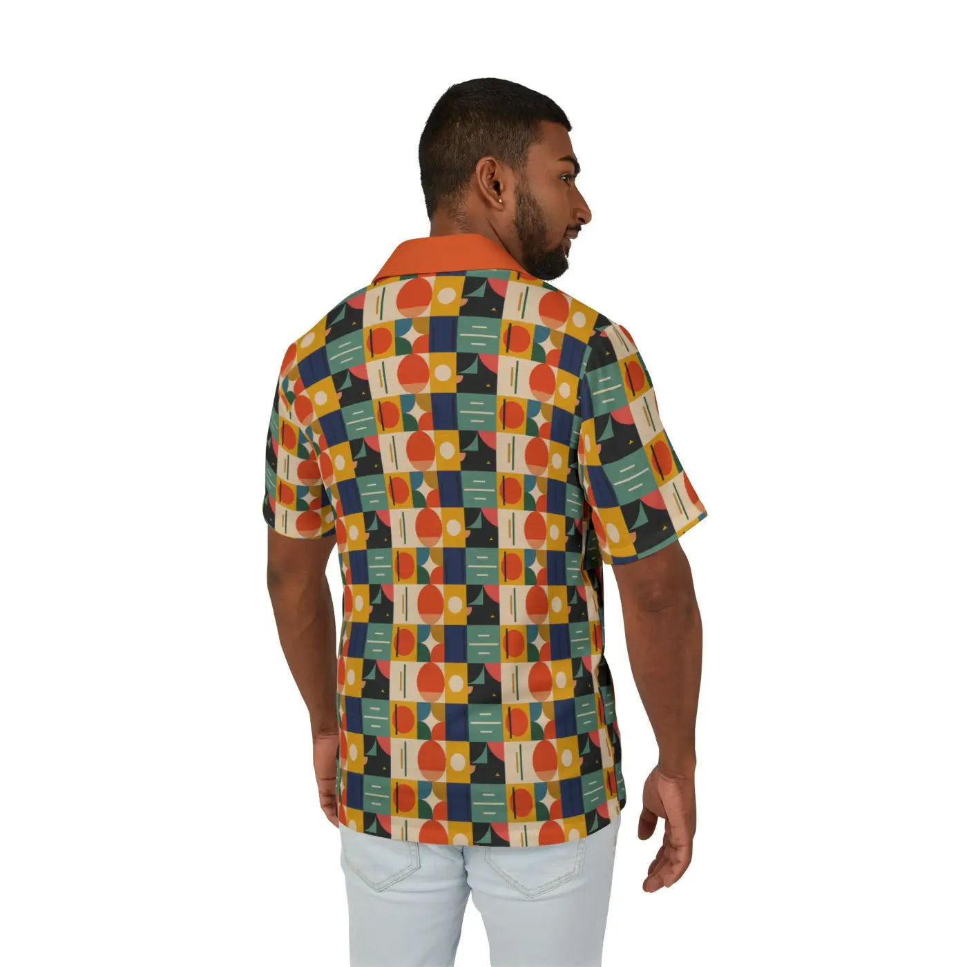 Men’s Hawaiian Camp Shirt – Organic Summer Print - Dipaliz