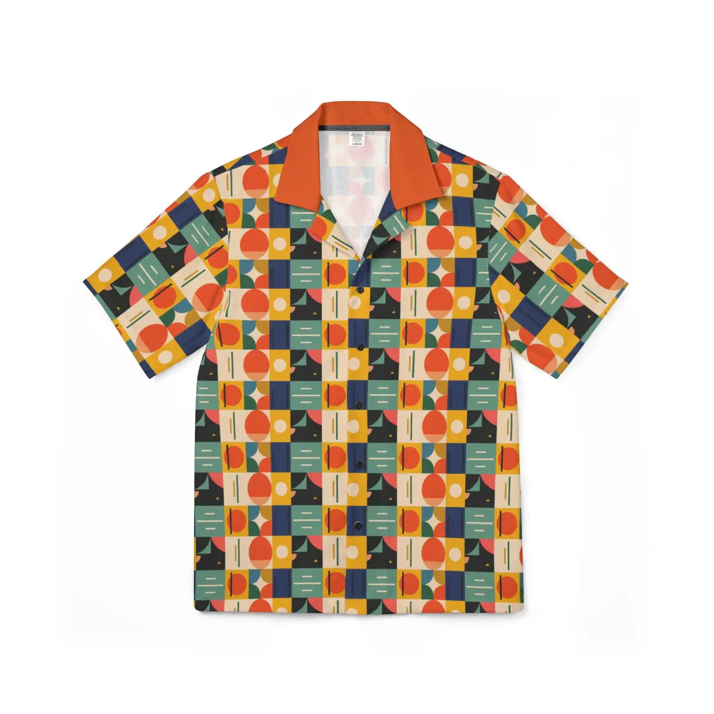 Men’s Hawaiian Camp Shirt – Organic Summer Print - Dipaliz