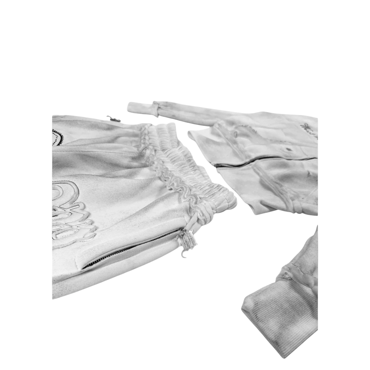 "DIRTY SNOW" CRYSTALIZED SWEATSUIT