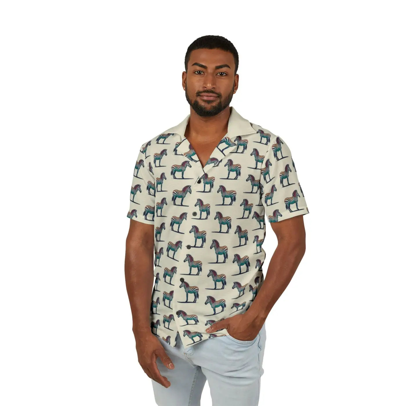 Hawaiian Camp Shirt – Linen Texture Summer - Dipaliz